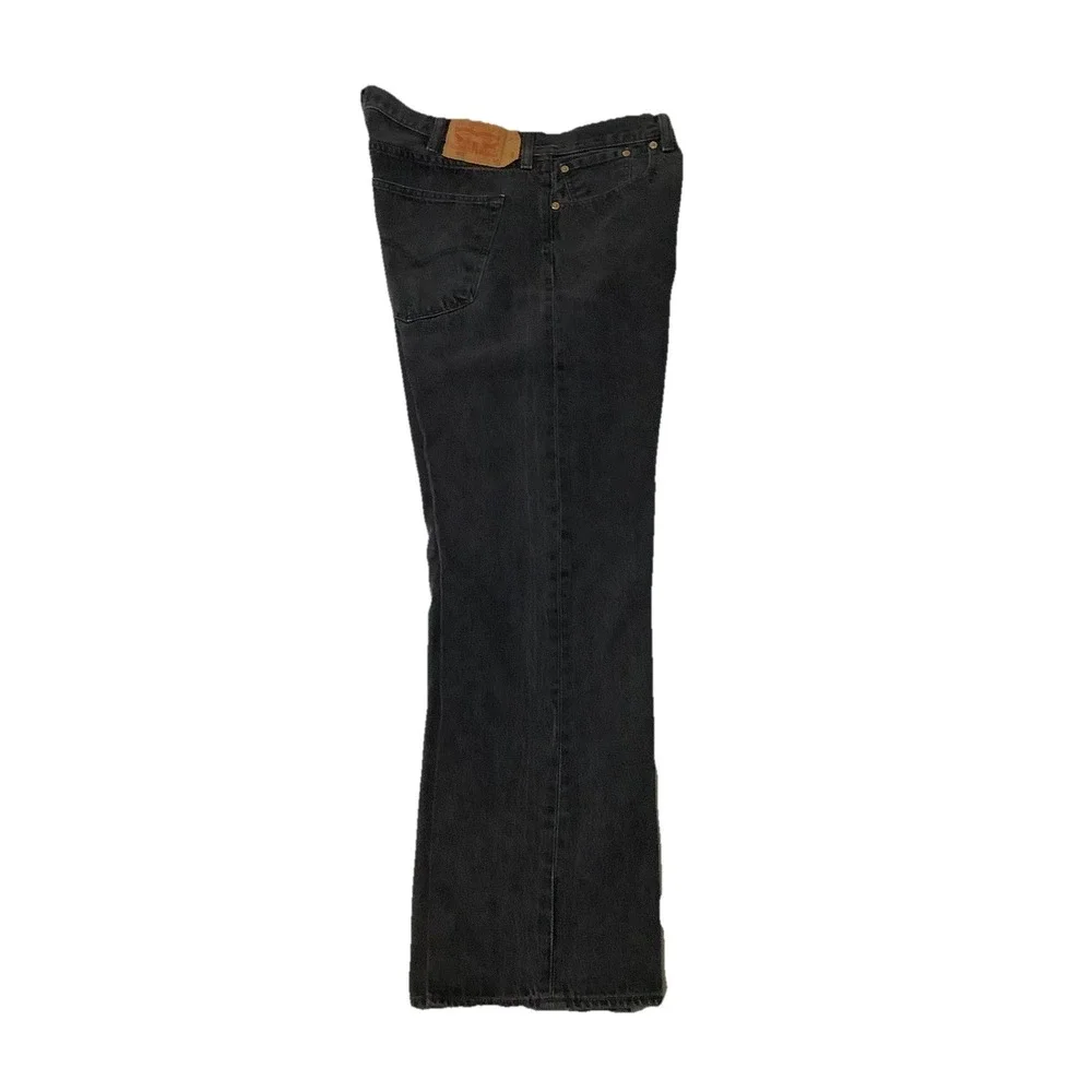 Levi's 501 Original Fit Straight Leg Dark Wash Button Fly Denim Mens Jeans 40x32